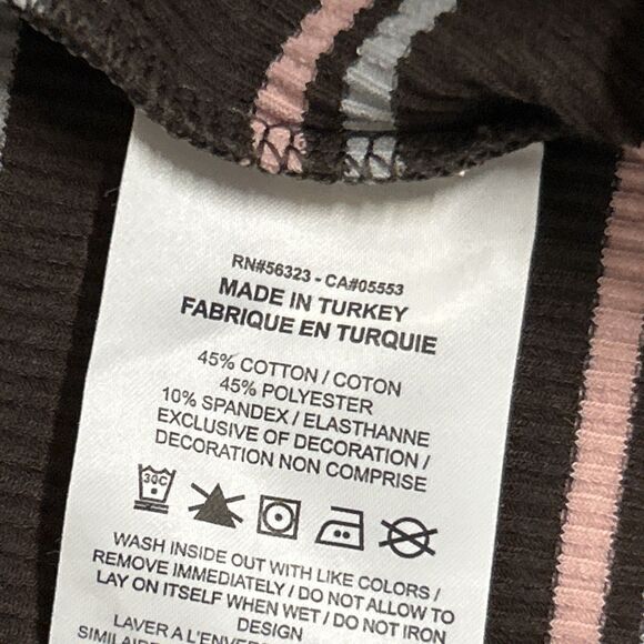 Nike Femme Ribbed Striped Maxi Dress Womens Small Y2K Brown Side Slit - Picture 6 of 11